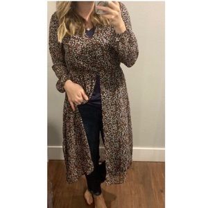 Dex duster length blouse/top